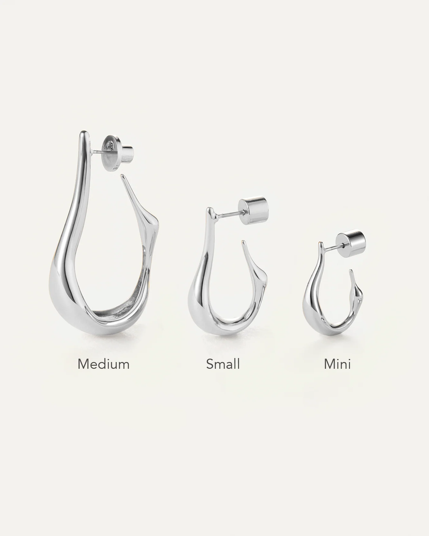 Colette Hoop Earrings - Medium - Image 5