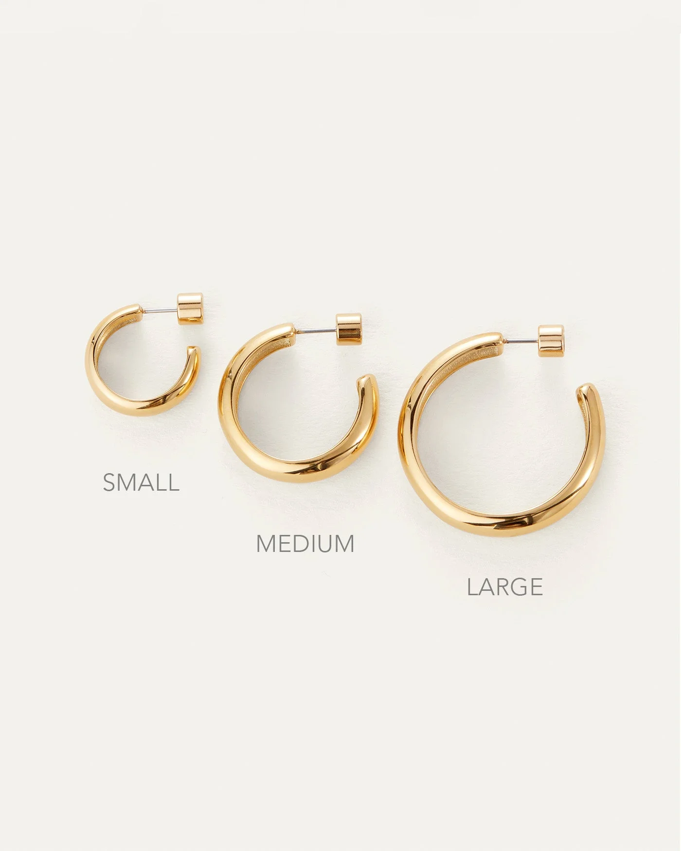 Staple Hoop Earrings - Small - Image 3