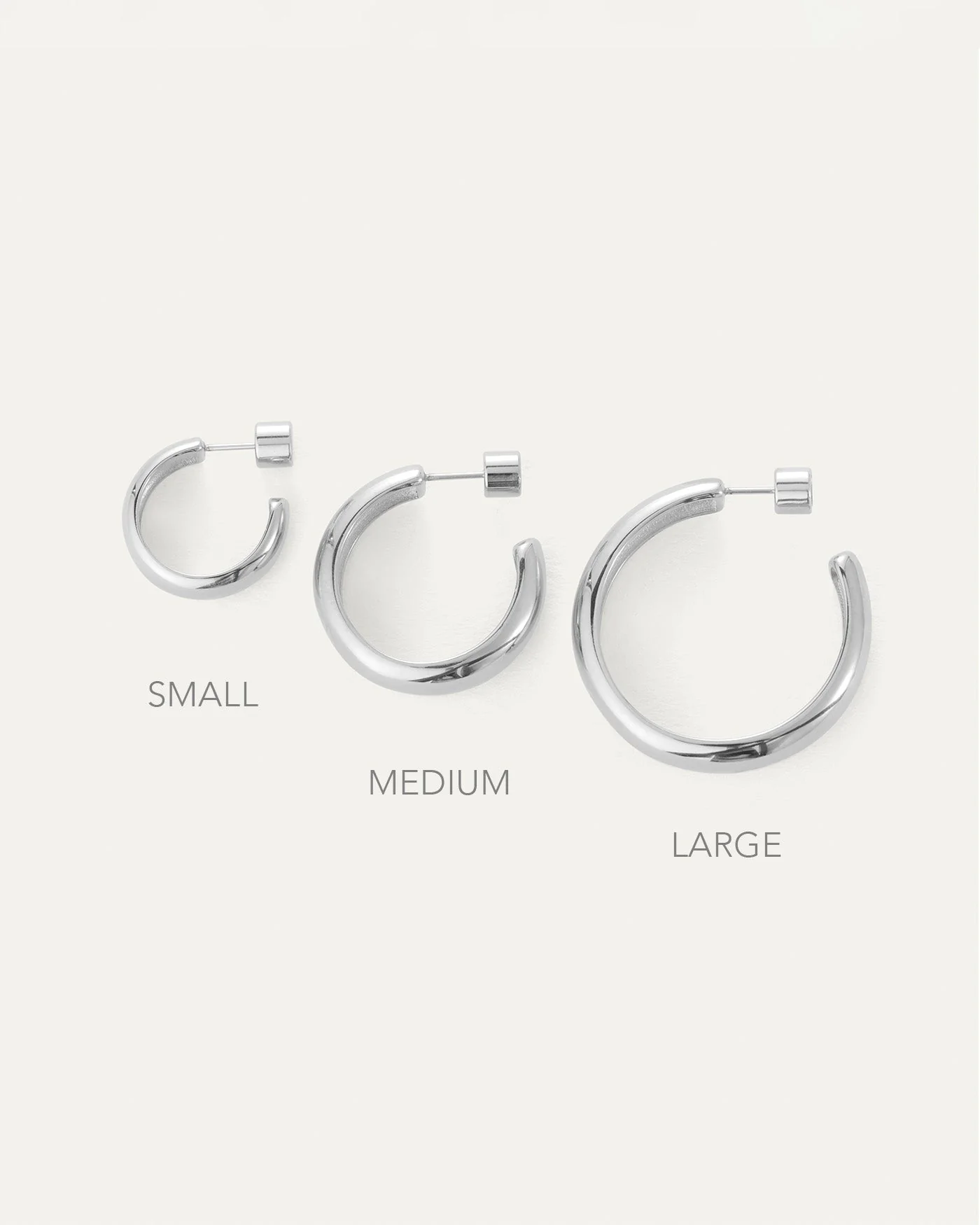 Staple Hoop Earrings - Small - Image 3